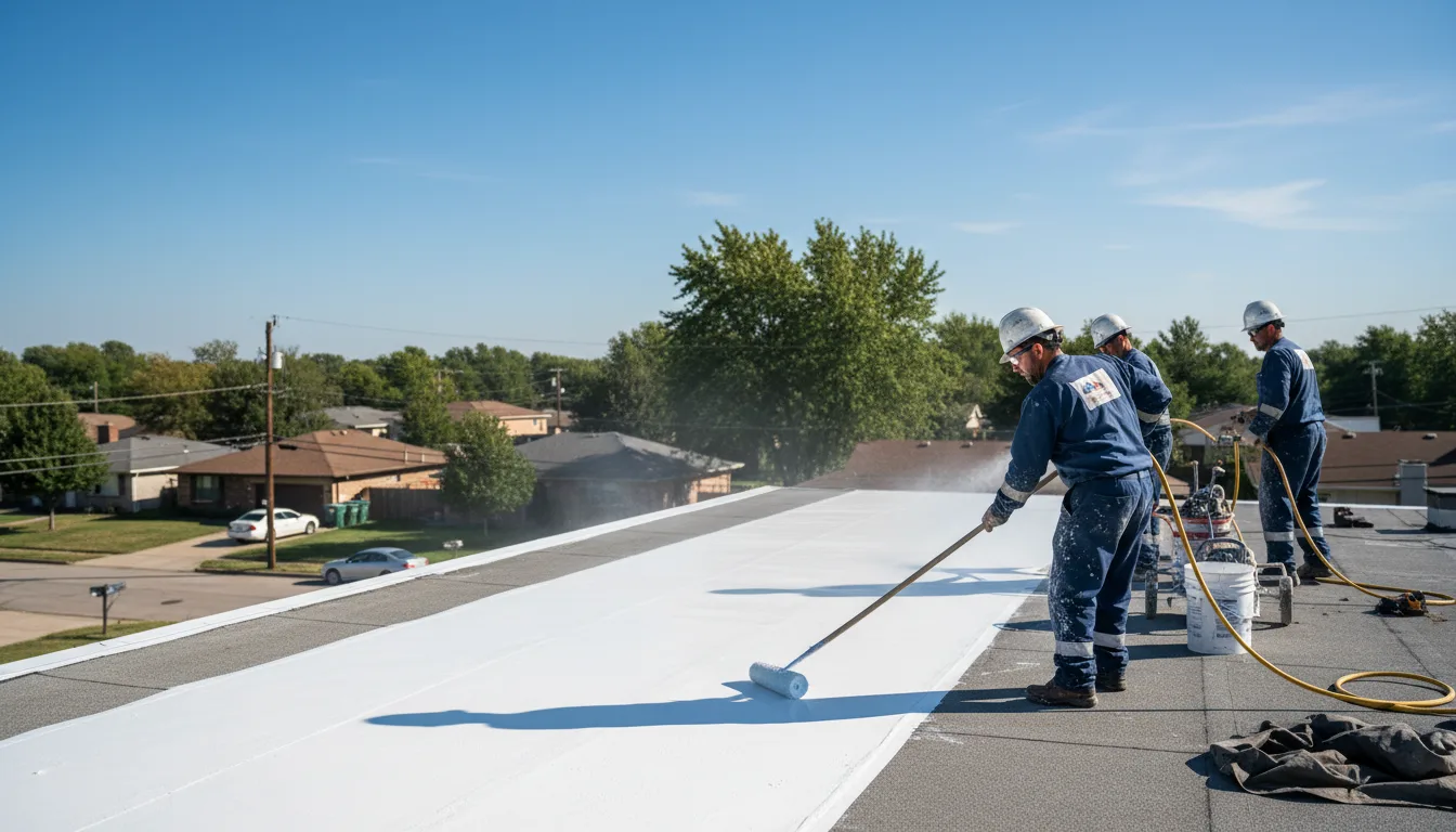 Commercial roof coating in Clinton, IA near me